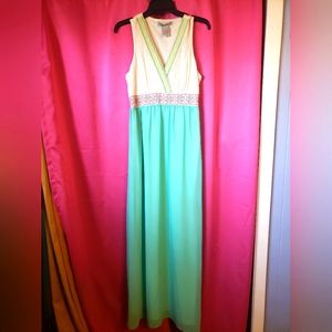 Women's Bright Colored Maxi Dress by Flying Tomato